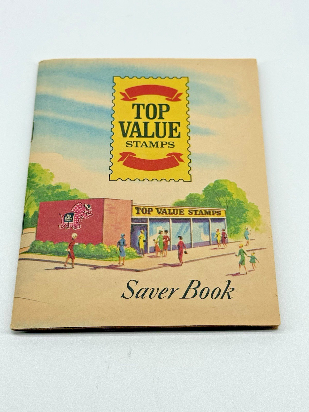 Vintage Top Value Stamps Saver Book 30 Pages 18 Full 1960s Grocery Stamp Book